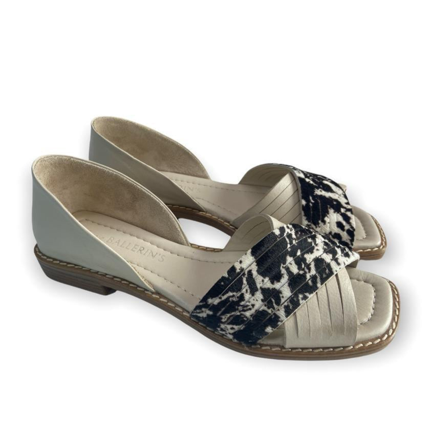 Leopard Patterned Brown Ballerina