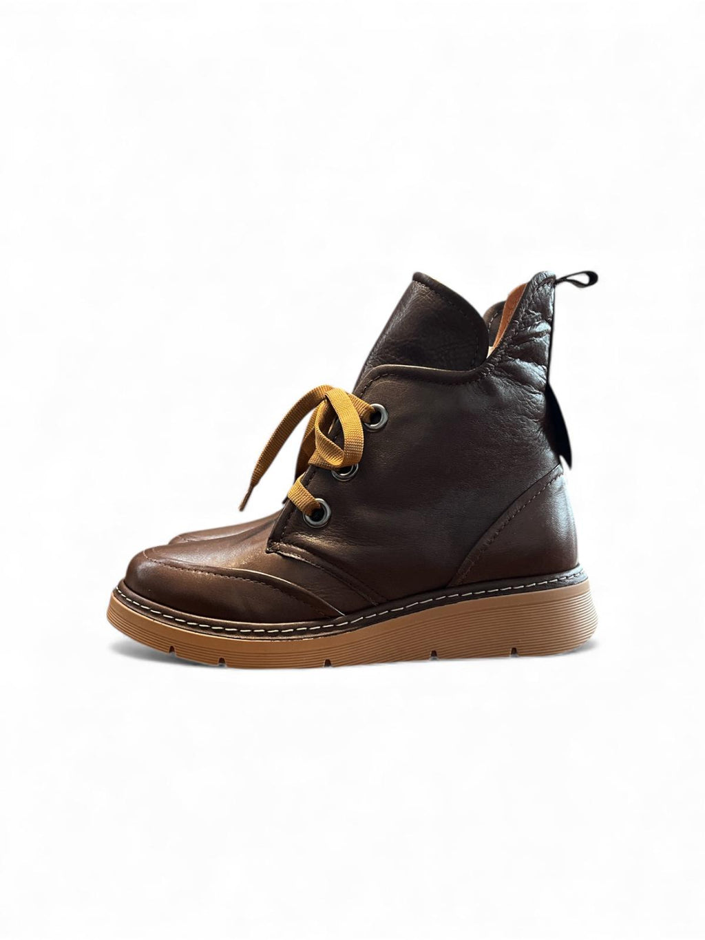 Begoria 'Urban' – Genuine Leather Lace-Up Boots Brown Begoria