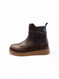 Begoria 'Urban' – City Leather Boots with Buckle Brown Begoria