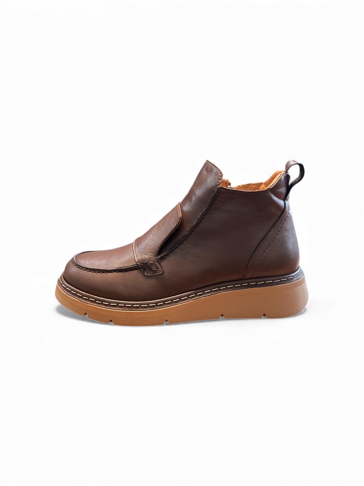 Begoria 'Amber' – Casual Premium Leather Boots Brown Begoria