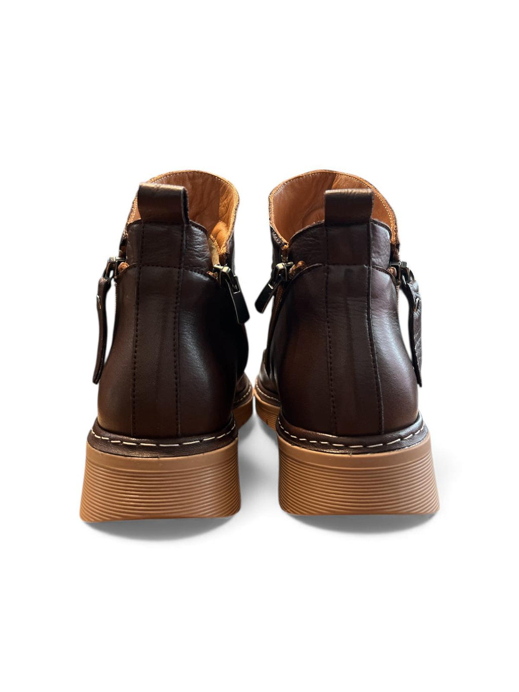 Begoria 'SoftFold' – Premium Leather Boots with Side Zip Begoria