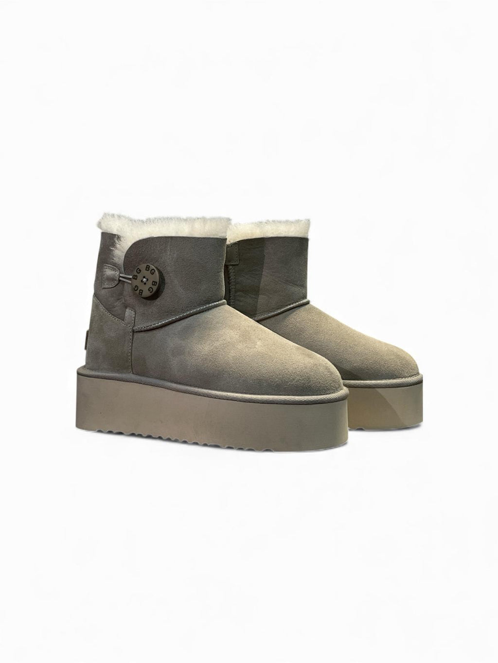 Begoria 'Sky' – Suede Platform Boots with Shearling Begoria