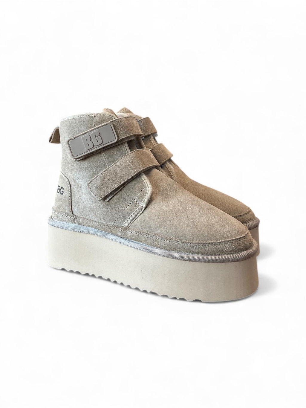 Begoria 'Nova' – Suede Platform Boots with Easy-Closure Begoria