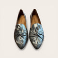 Begoria Pure – Women’s Smooth Leather Ballet Flats Silver Begoria