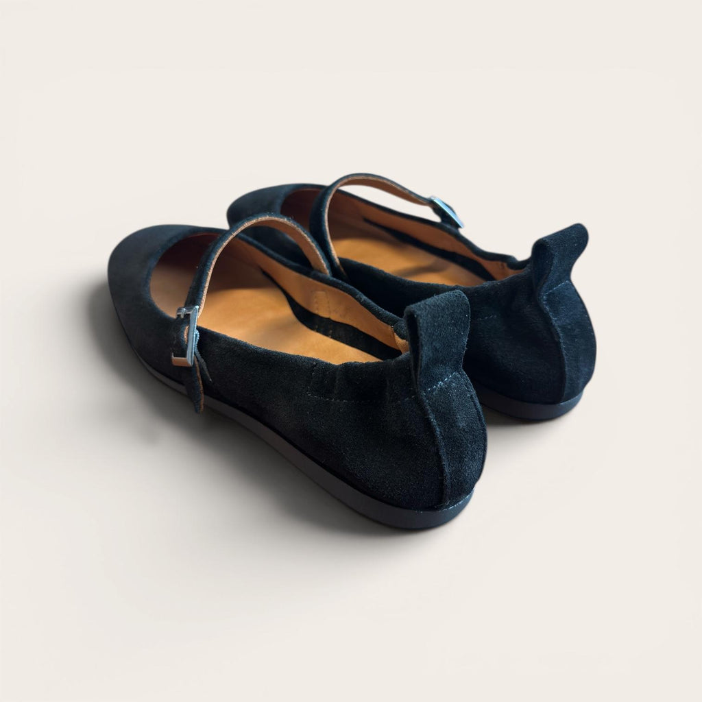Begoria Celeste Suede Mary Jane Ballerinas
