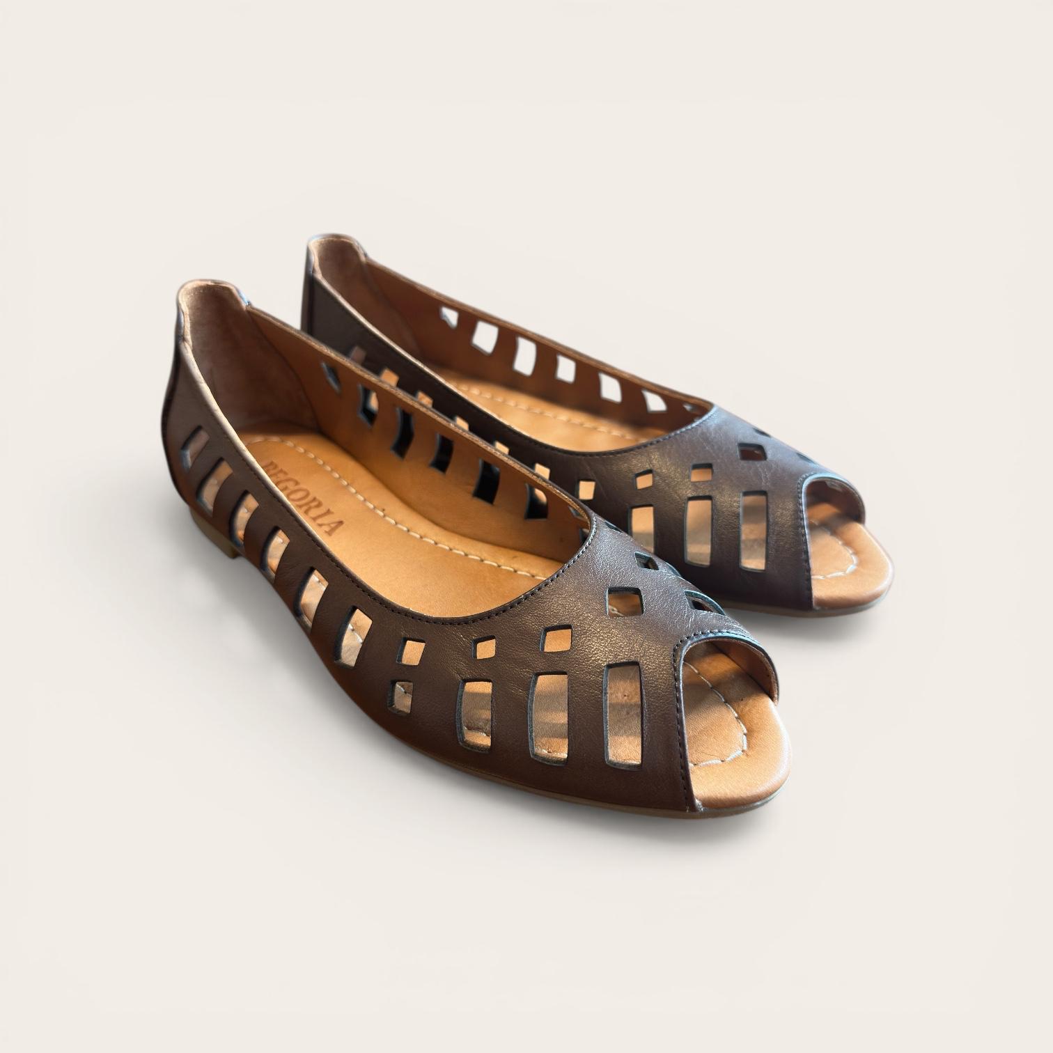 Begoria Fiorella - Breathable Cut-Out Women Leather Flats