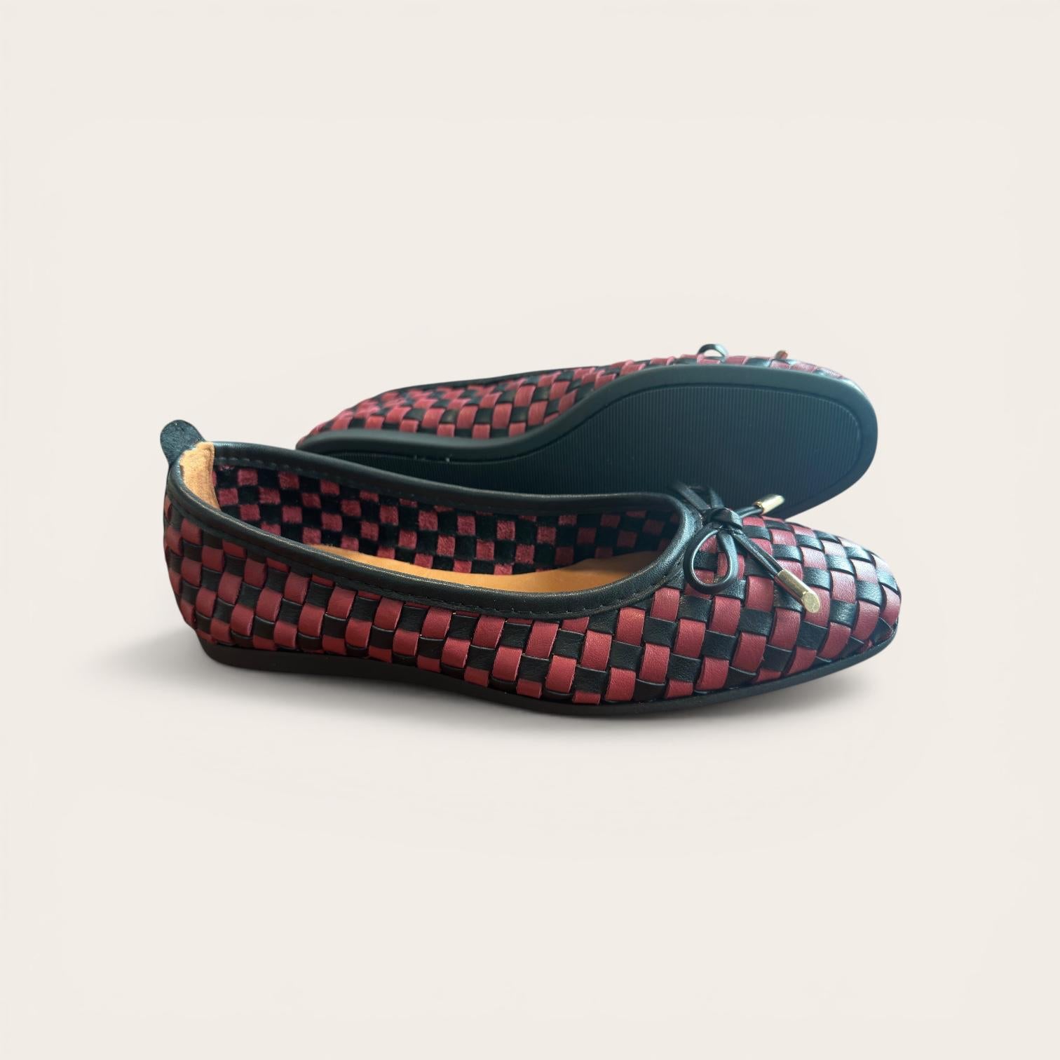 Begoria Weave - Handwoen Leather Ballerina Flats