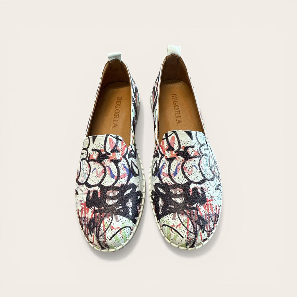 Begoria Vivid - Dynamic Print Slip-On Shoes in Multicolor Designs
