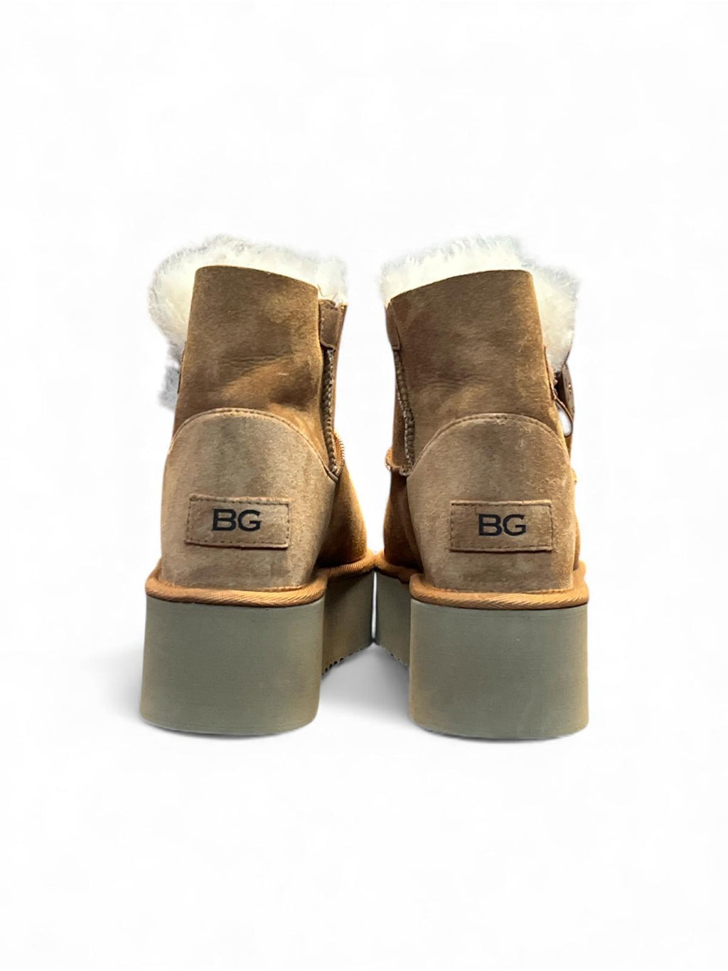 Begoria 'Sky' – Suede Platform Boots with Shearling Begoria