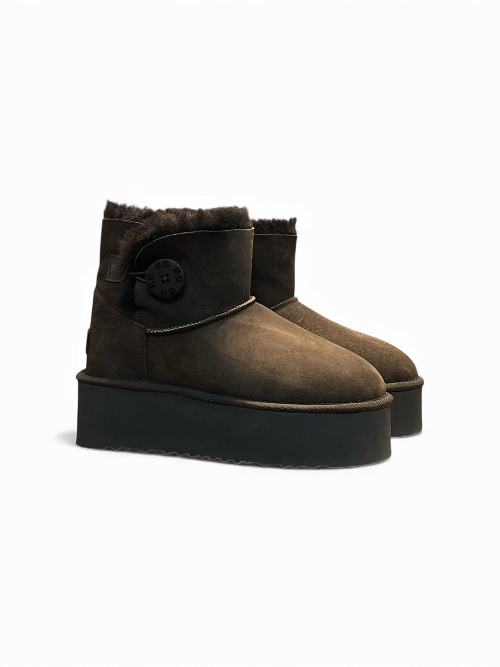 Begoria 'Sky' – Suede Platform Boots with Shearling Begoria