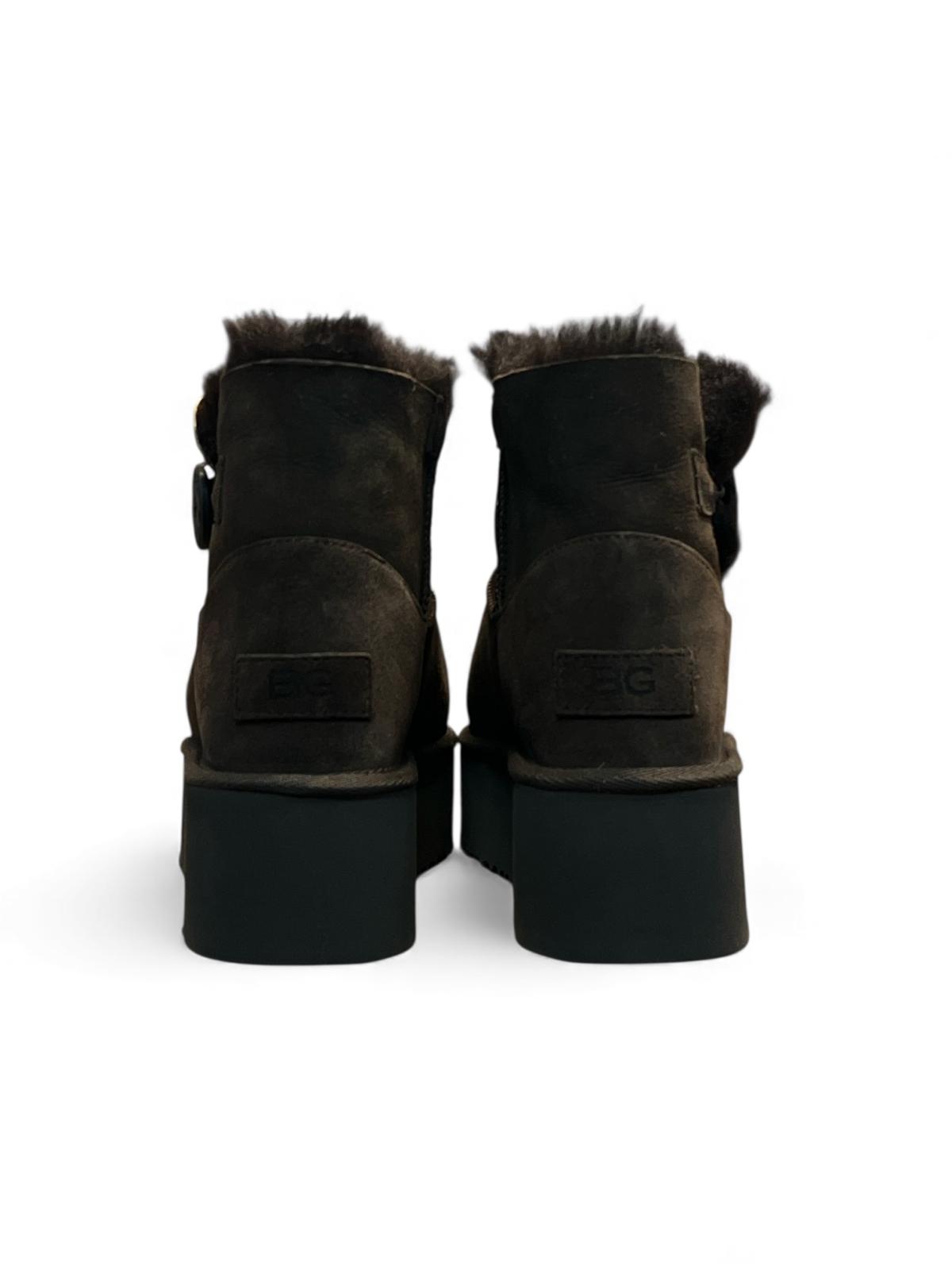 Begoria 'Sky' – Suede Platform Boots with Shearling Begoria
