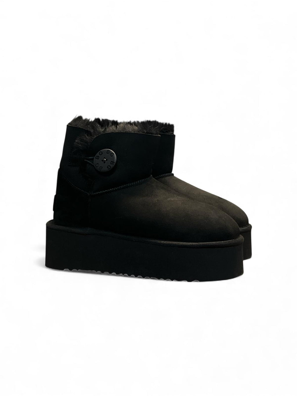 Begoria 'Sky' – Suede Platform Boots with Shearling Begoria