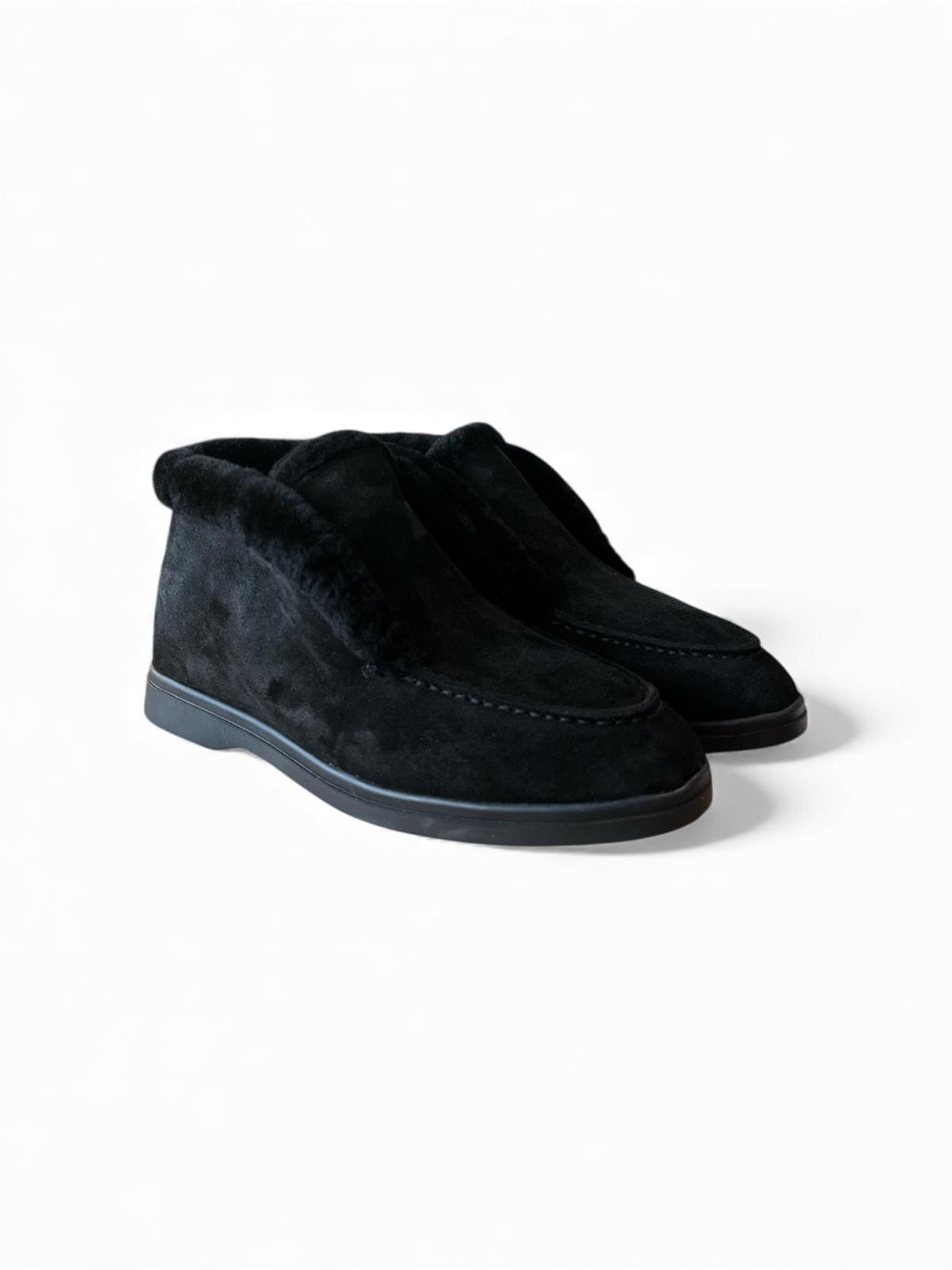 Begoria 'Luna' – Suede Ankle Boots with Shearling Lining Begoria