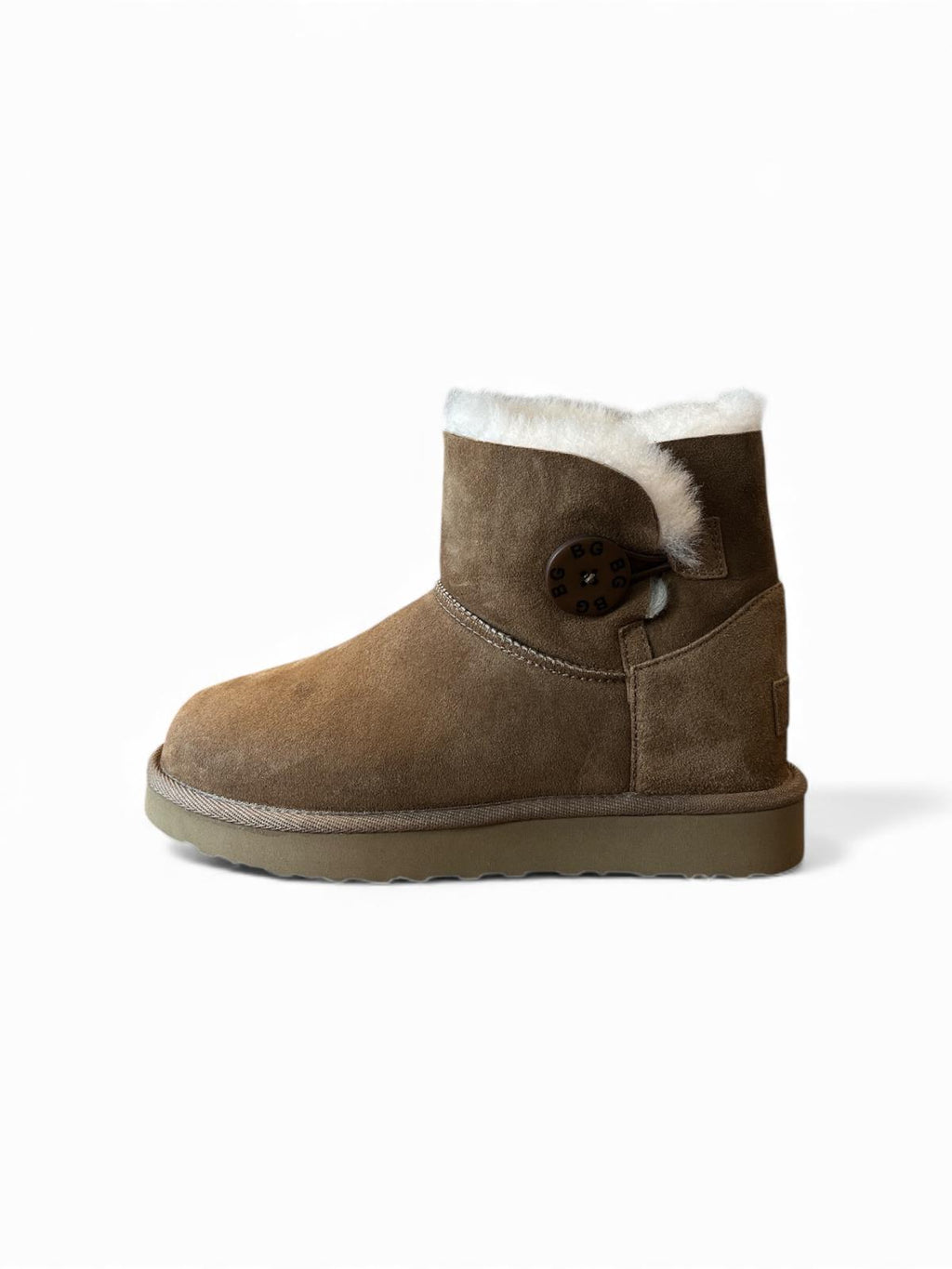 Begoria 'Lulu' – Short Suede Boots with Plush Lining light brown Begoria