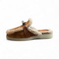 Begoria 'SoftStep' – Warm Mules with Fleece Lining Camel Begoria