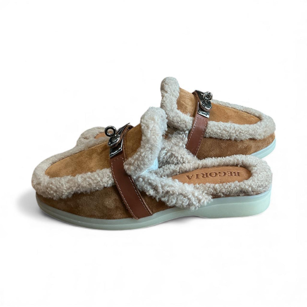 Begoria 'SoftStep' – Warm Mules with Fleece Lining Begoria