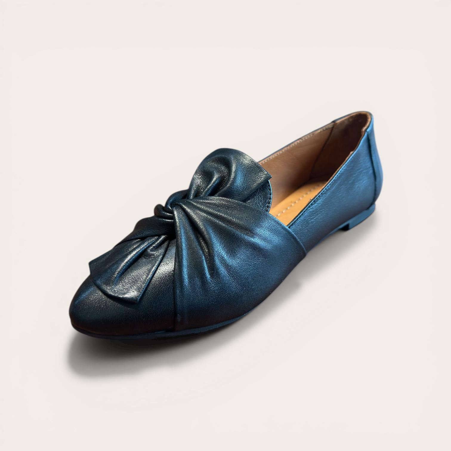 Begoria Pure – Women’s Smooth Leather Ballet Flats Black Begoria