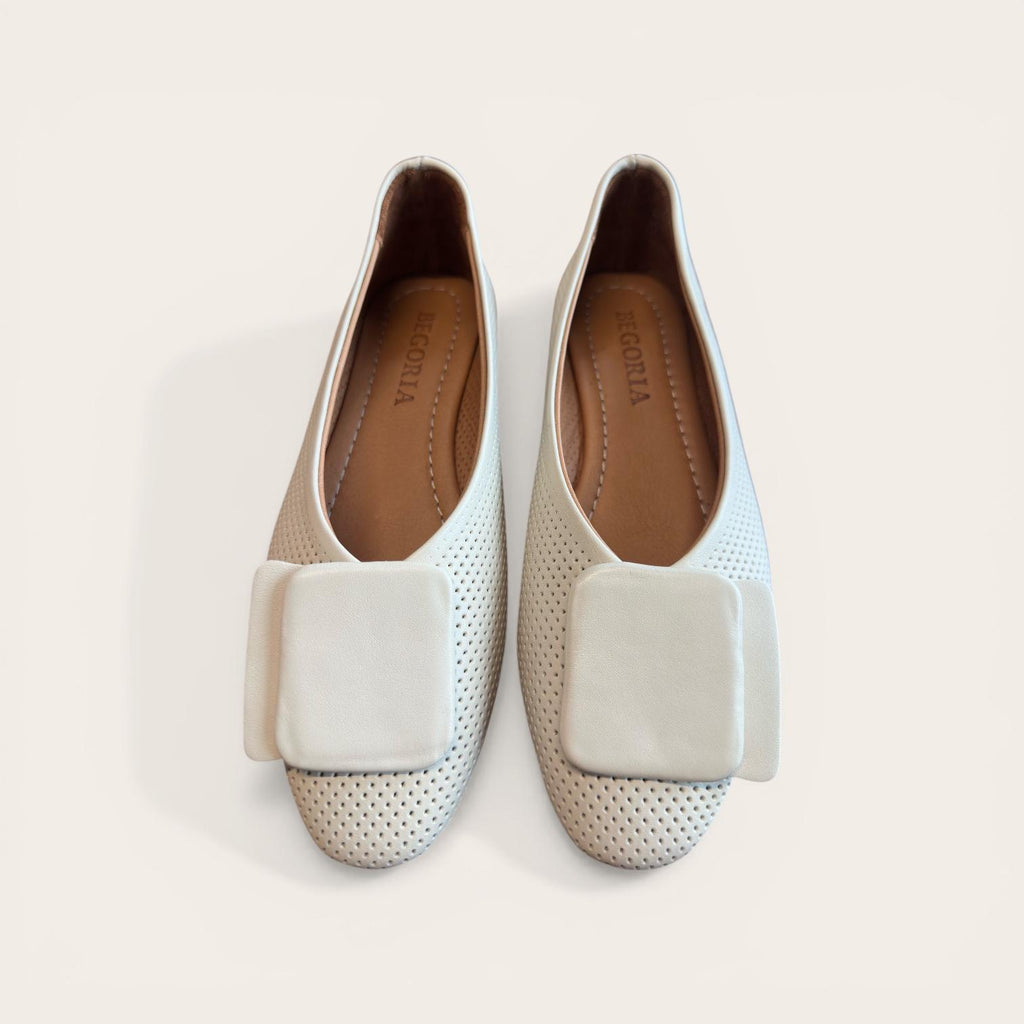 Begoria Snake - Genuine Leather Snake-Print Ballet Flats