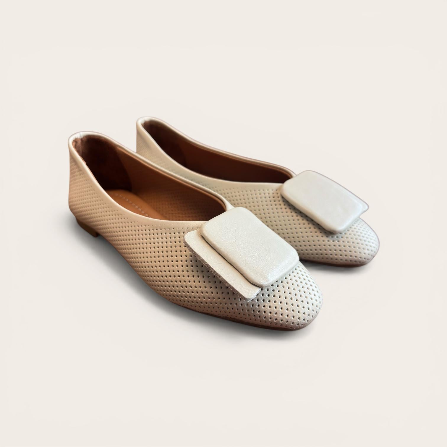 Begoria Snake - Genuine Leather Snake-Print Ballet Flats