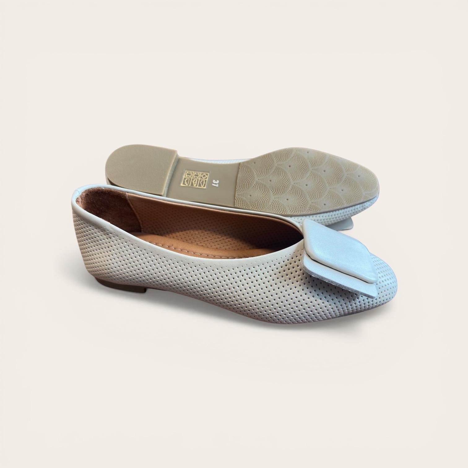Begoria Snake - Genuine Leather Snake-Print Ballet Flats