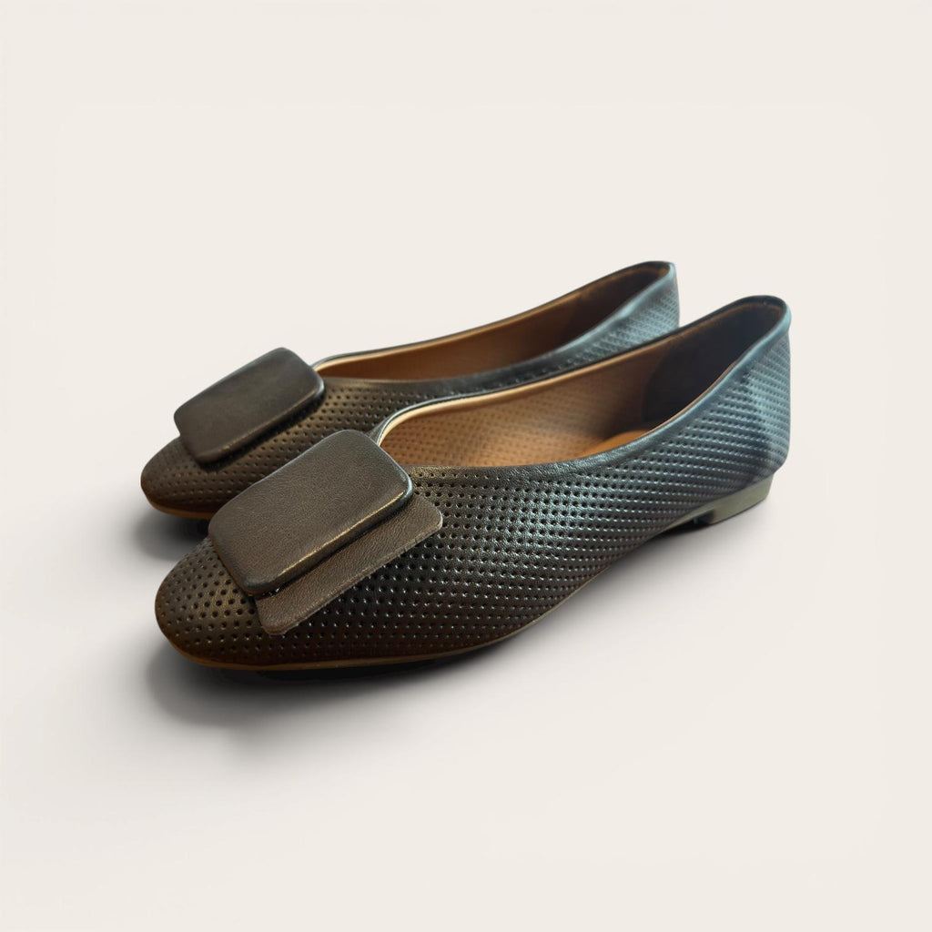 Begoria Snake - Genuine Leather Snake-Print Ballet Flats