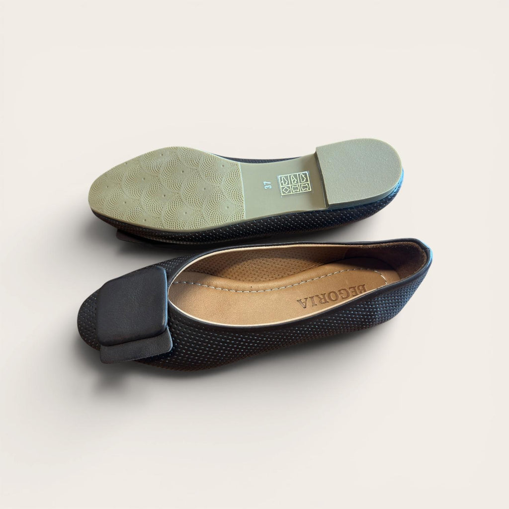 Begoria Snake - Genuine Leather Snake-Print Ballet Flats