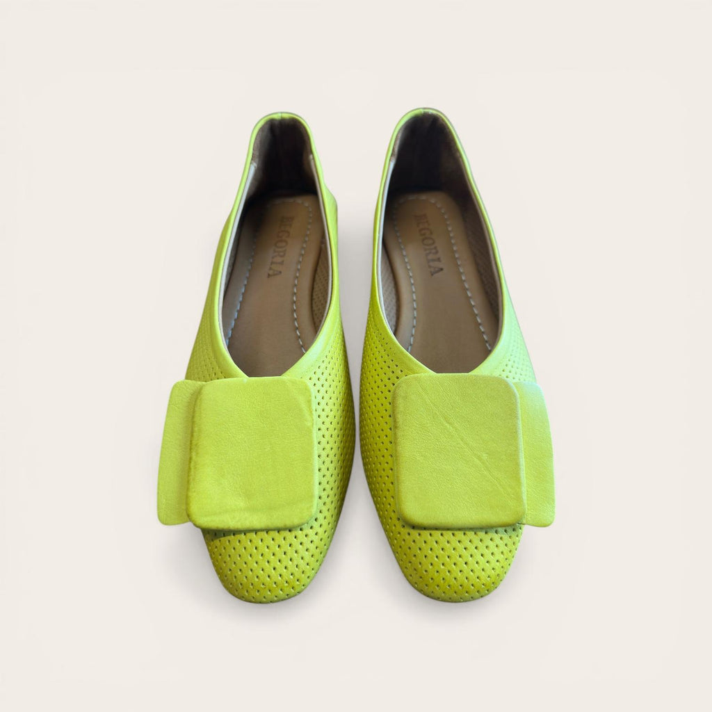 Begoria Snake - Genuine Leather Snake-Print Ballet Flats