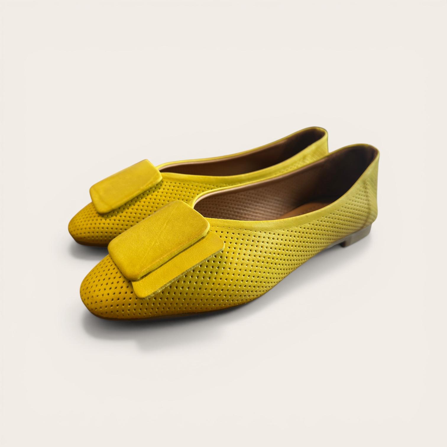 Begoria Snake - Genuine Leather Snake-Print Ballet Flats