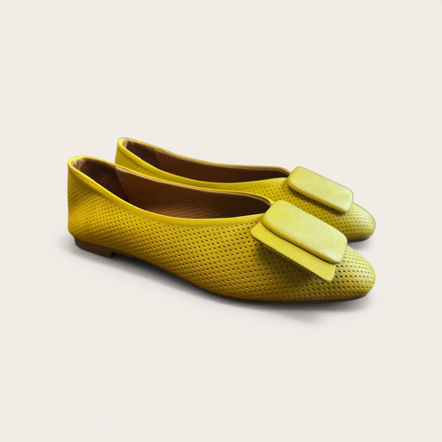 Begoria Snake - Genuine Leather Snake-Print Ballet Flats