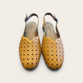 Begoria Summer Weave - Women's Woven Leather Slingback Ballet Flats