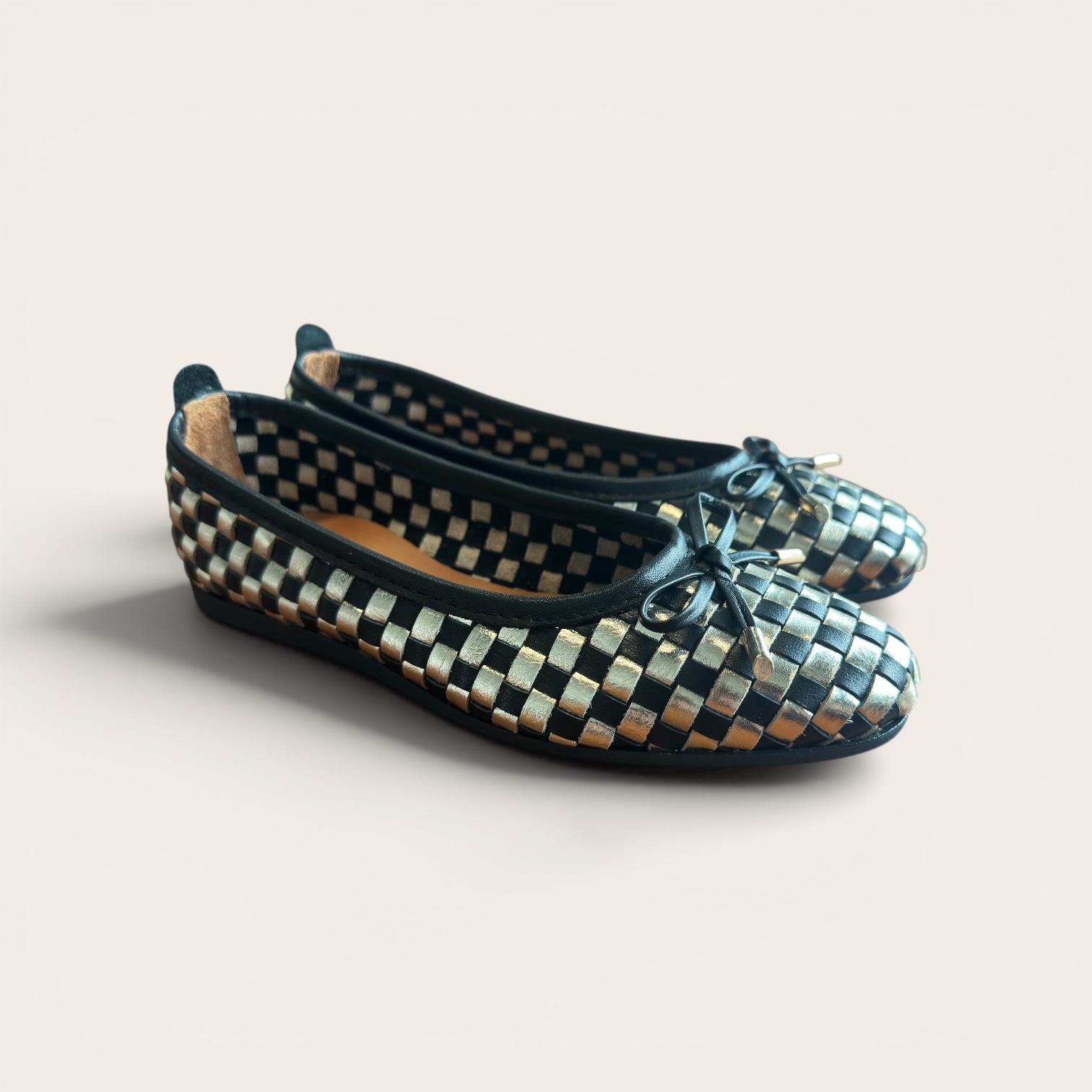 Begoria Weave - Handwoen Leather Ballerina Flats