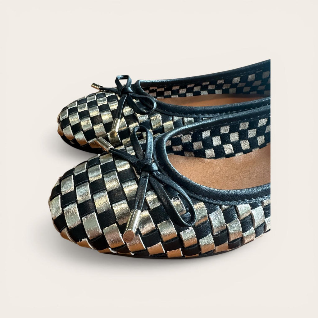 Begoria Weave - Handwoen Leather Ballerina Flats