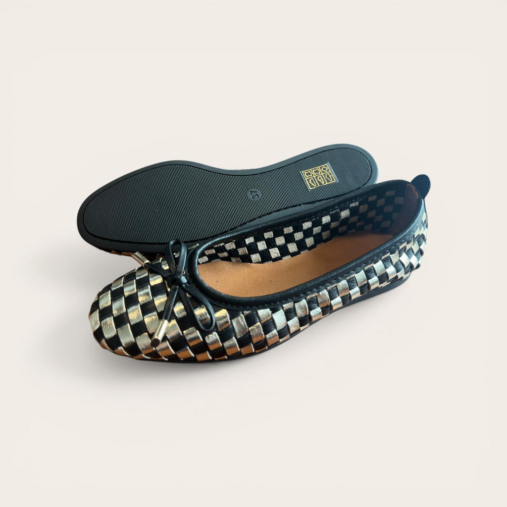 Begoria Weave - Handwoen Leather Ballerina Flats
