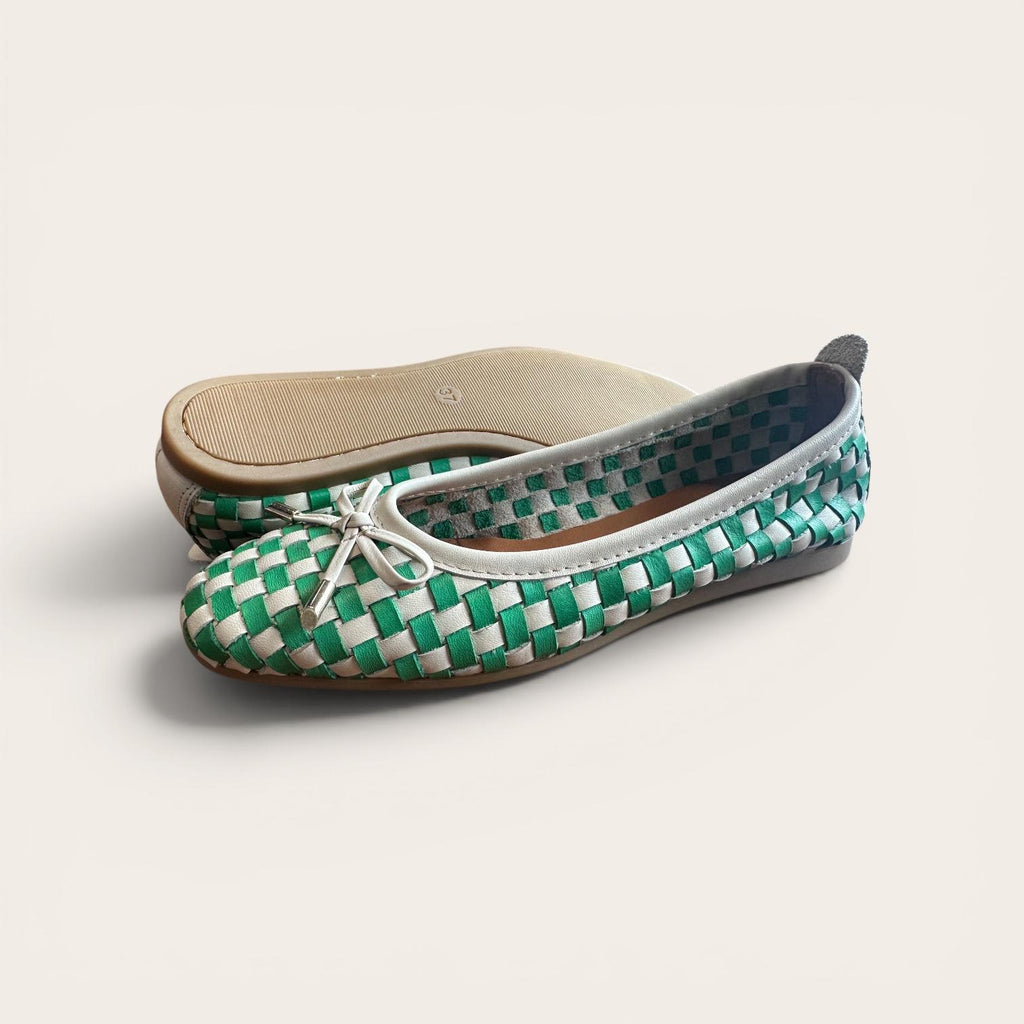 Begoria Weave - Handwoen Leather Ballerina Flats
