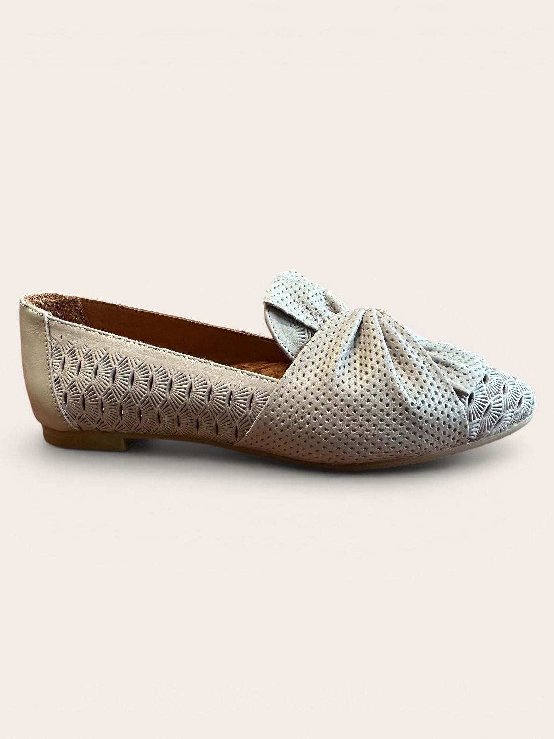 Begoria Signature - Perforated Leather Ballet Flats