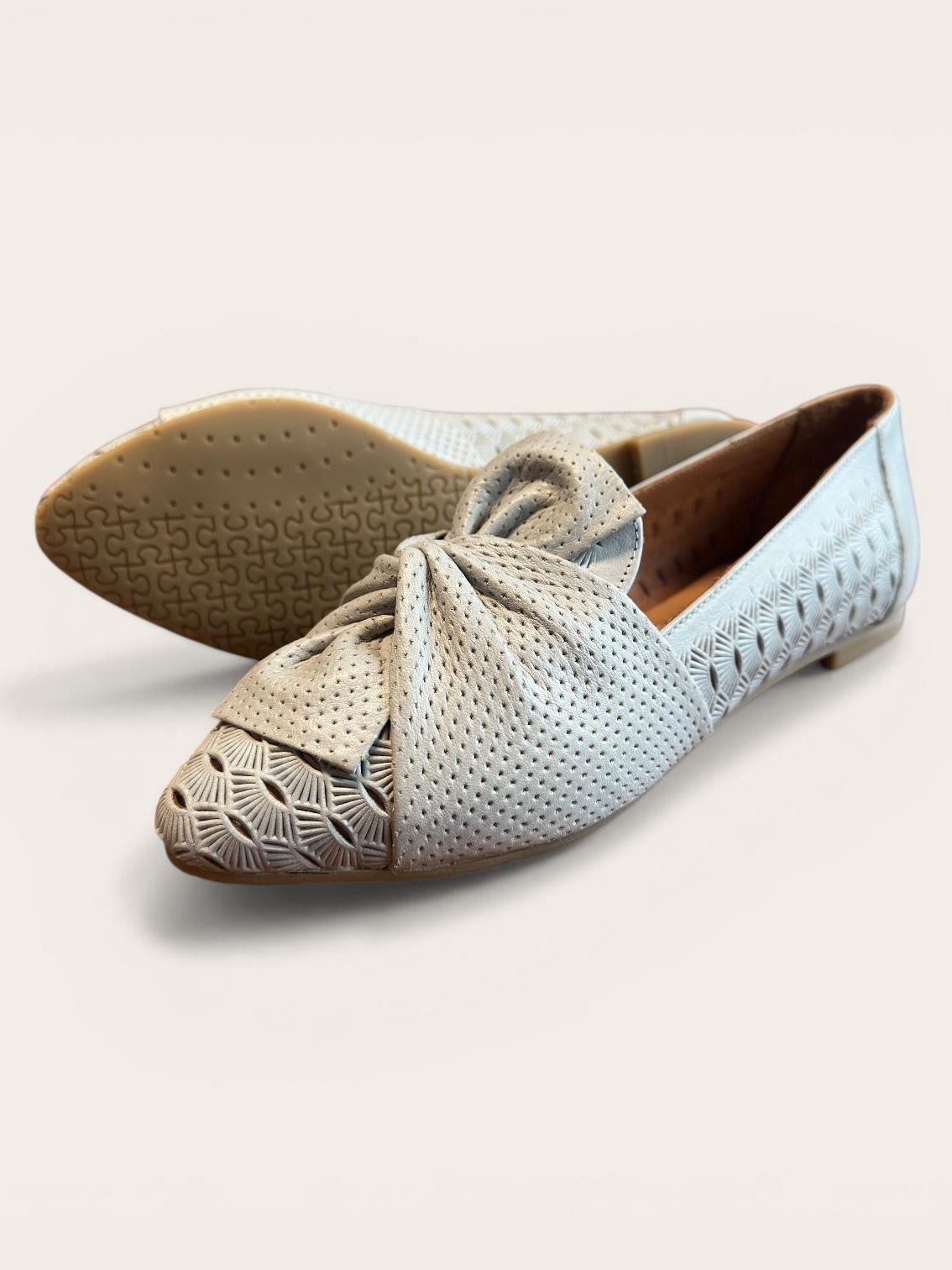 Begoria Signature - Perforated Leather Ballet Flats