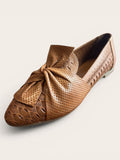 Begoria Signature - Perforated Leather Ballet Flats