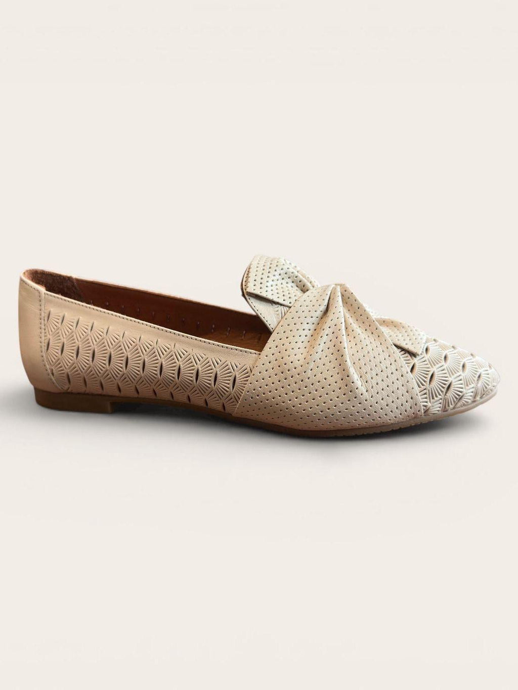 Begoria Signature - Perforated Leather Ballet Flats